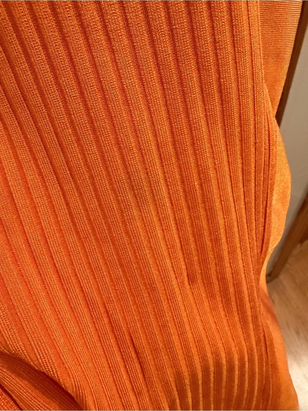 AKIRA Orange Spaghetti Strap Midi Bodycon Dress - Picture 2 of 4